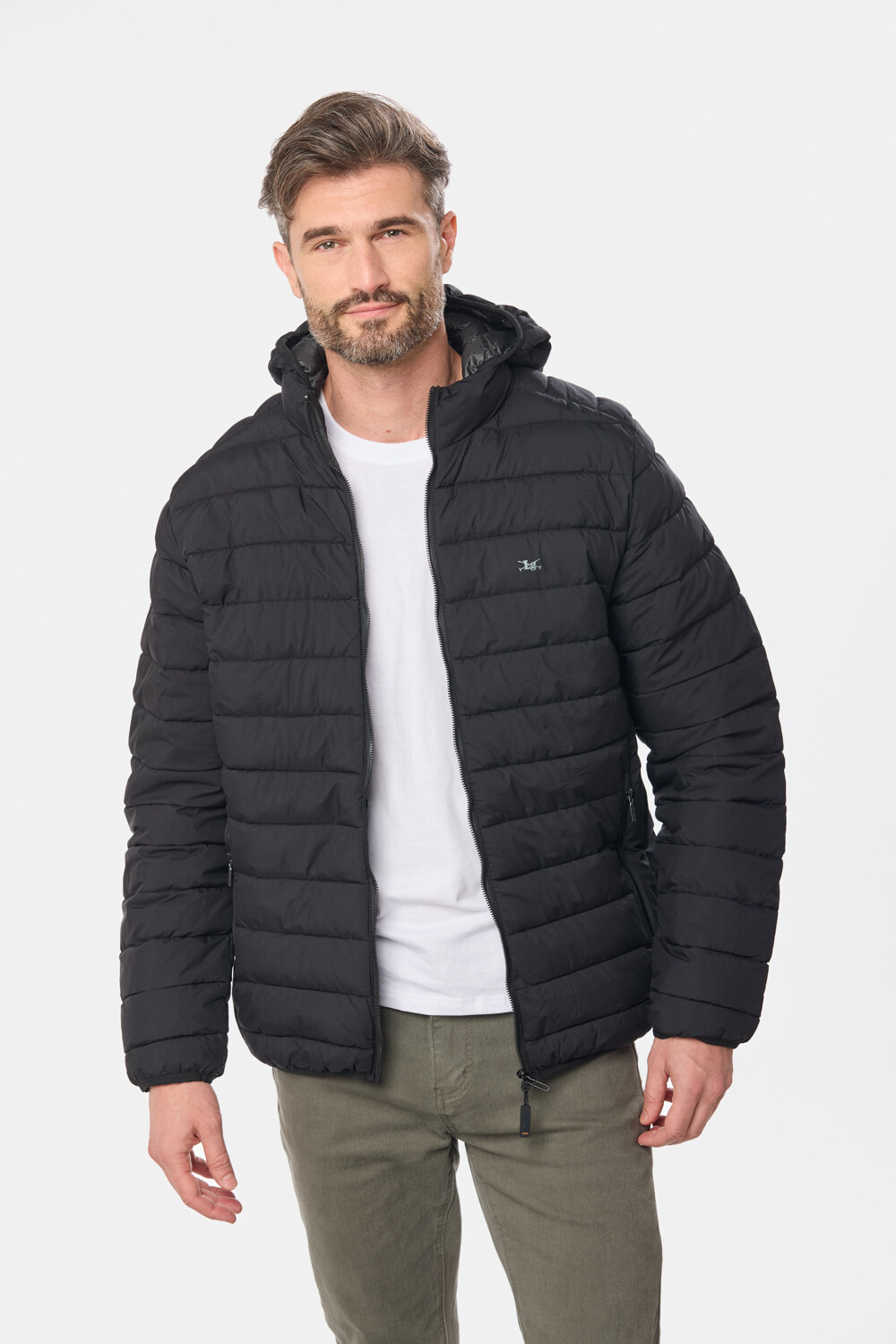 CAMPERA CAPUCHA DESMONTABLE Negro