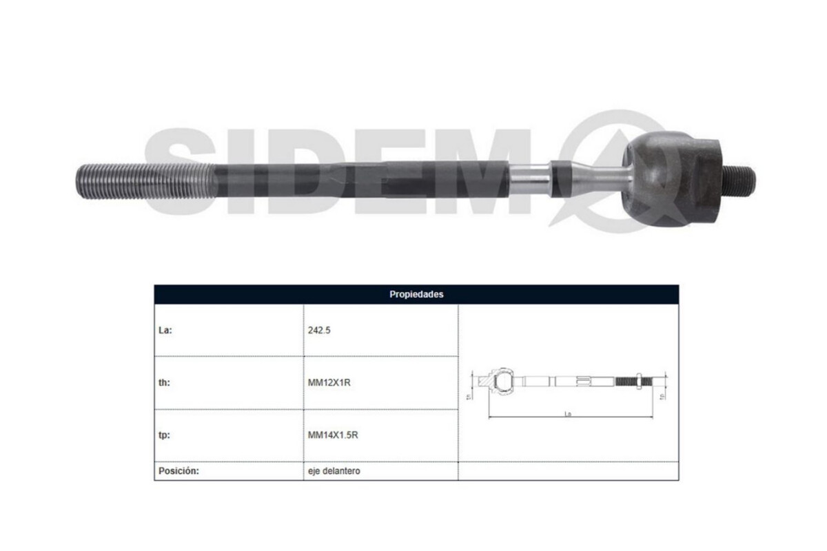 Mate Renault Clio 00-13 Der/Izq Mate Renault Clio 00-13 Der/Izq
