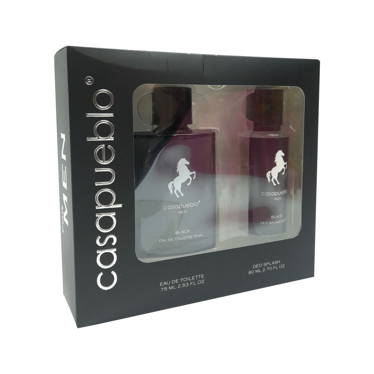 Pack Casa Pueblo Wild Men Black EDT 75 ml + Desodorante 80 ml | Fragancia Masculina Intensa y Refrescante