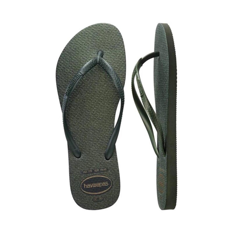 Sandalias Havaianas Slim Gloss Mujer Verde Oliva