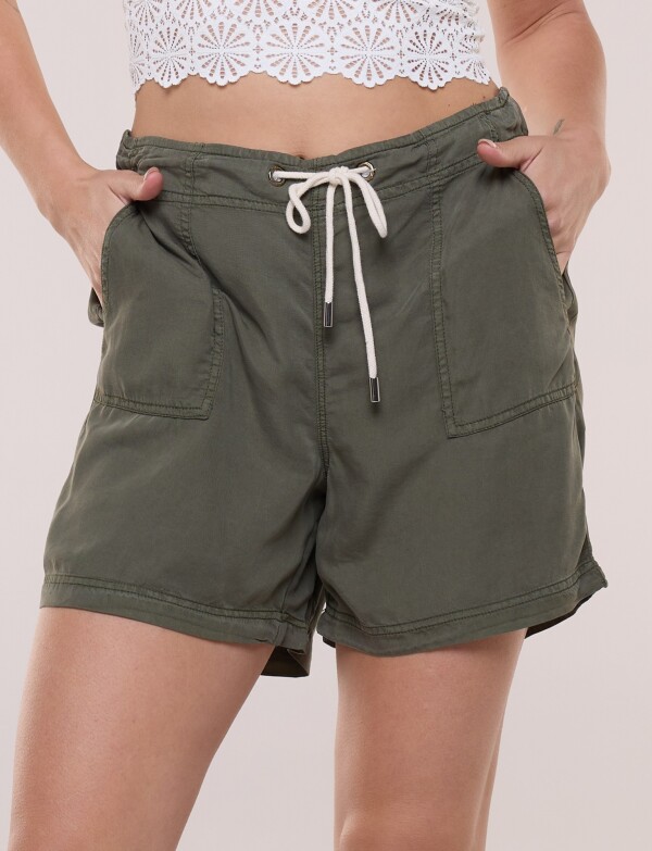 Short Lyocell Con Cordel OLIVA