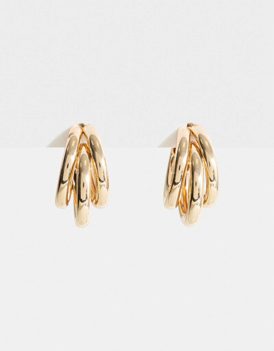 Argollas De Metal - Dorado 