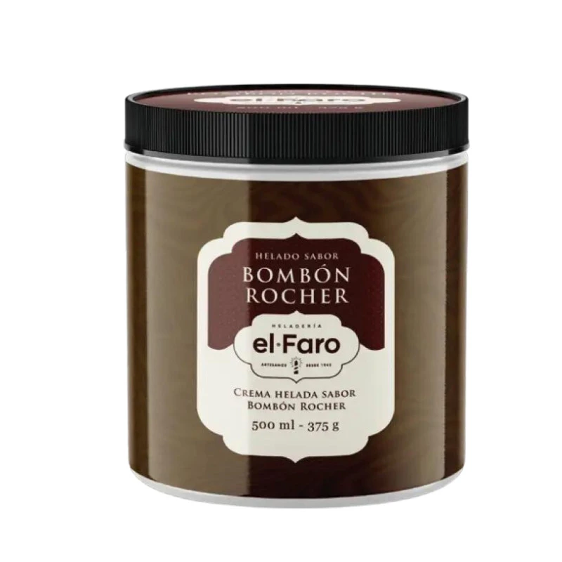 Helado El Faro Bombón Avellanas - 500 ml Helado El Faro Bombón Avellanas - 500 ml
