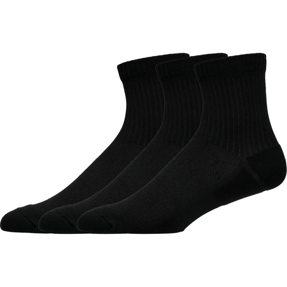 Medias Running Practice Quarter 3P Unisex Performance Black