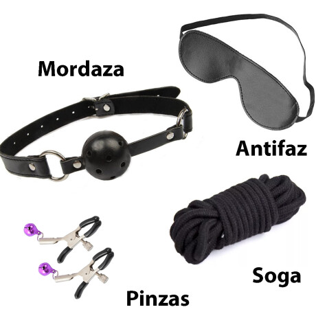 Kit Bdsm de 4 Piezas Juegos Sado Kit Bdsm de 4 Piezas Juegos Sado