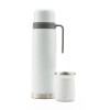 Set termo Comet Bologna 1 lt + Mate de 160 ml Blanco