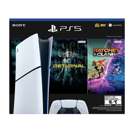 Ps5 Sony Playstation 5 Slim Digital + 2 Juegos Ps5 Sony Playstation 5 Slim Digital + 2 Juegos