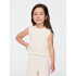 SL CROCHET BTN BACK TOP IVORY FROST
