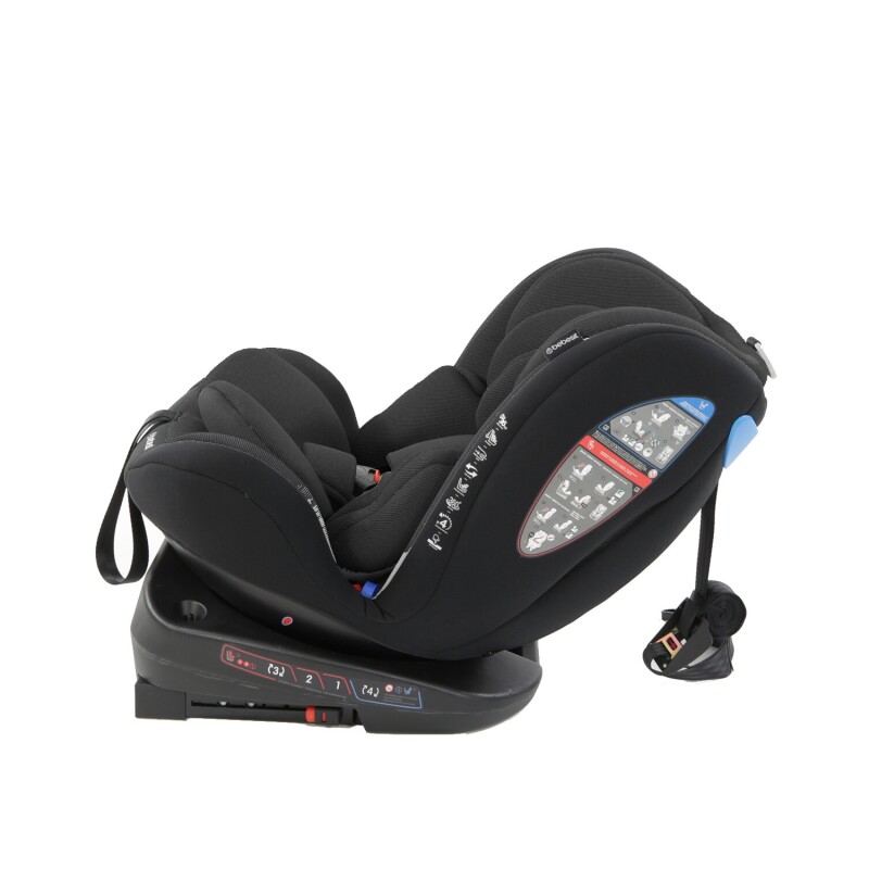 Silla booster para auto Bebesit Saturn con isofix y reclinación Gris oscuro