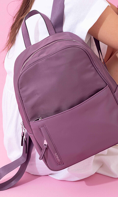 MOCHILA HAWAI BERENJENA