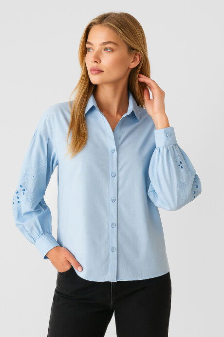 Camisa Bobila Celeste