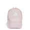 Mochila Unisex Adidas Classic 3 Bar Logo Rosa - Blanco