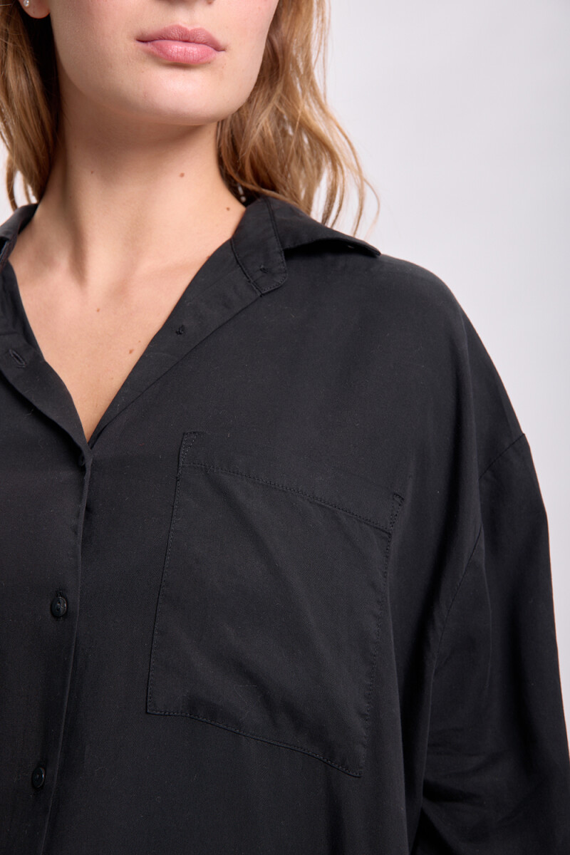 Camisa lyocell Negro