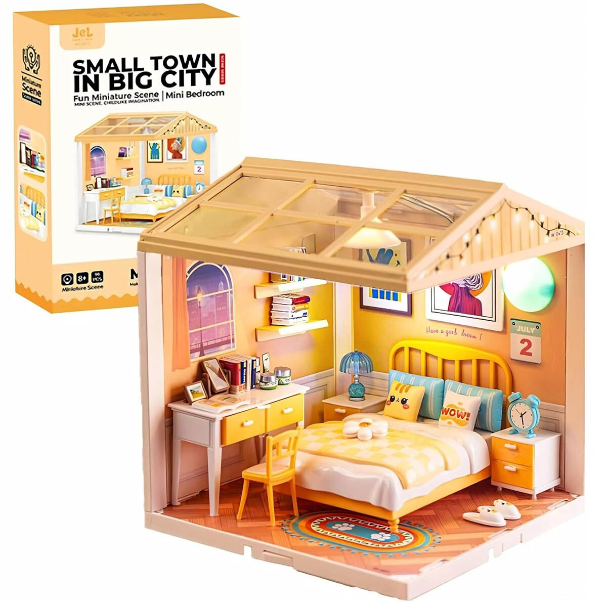Mini Casa Escenario Armable Luz Dormitorio Restaurante - Dormitorio 