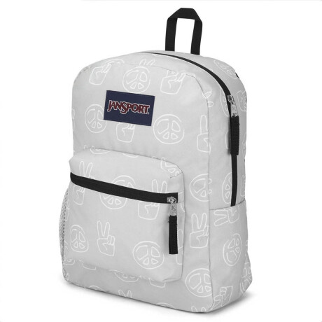 Mochila Jansport Cross Town 26 L Original Unisex Gris Con Figuras