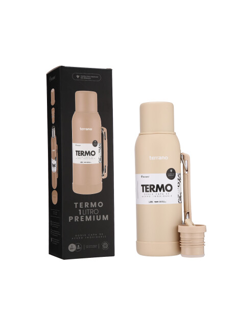 Termo Premium 1lt. Con base de Silicona Taupe