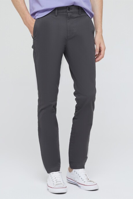 Pantalón Khaki Skinny Hombre Soft Black