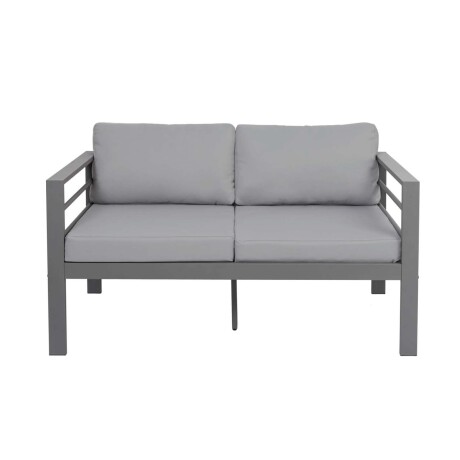 SET DE LIVING ALUMINIO GRIS SIRACUSA 5 PIEZAS
