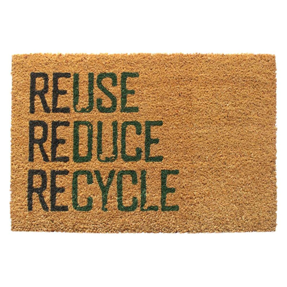 Felpudo Coco Reuse/Reduce/Recycle. - 40X60Cm/H1.5Cm 