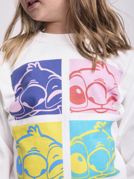 Buzo deportivo estampa Stich Crudo