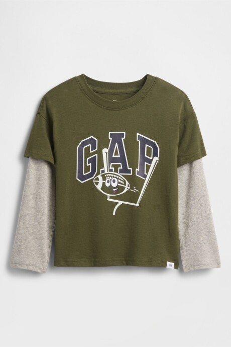 Remera Gráfico Toddler Niño Army Jacket Green