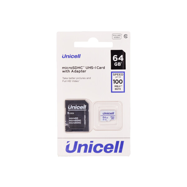 Tarjeta de memoria microSDHC Unicell 64 GB Tarjeta De Memoria Microsdhc Unicell 64 Gb
