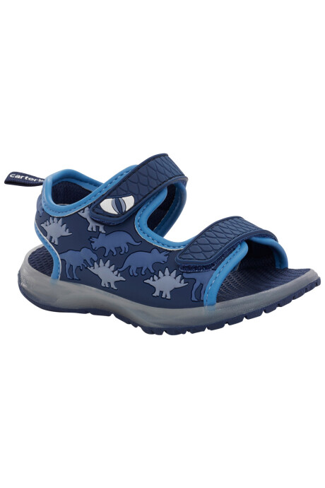 Sandalias con velcro y luces, diseño dinosaurios Sandalias con velcro y luces, diseño dinosaurios