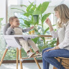 Silla de Comer para Bebés Carestino Neo Ajustable Gris Claro