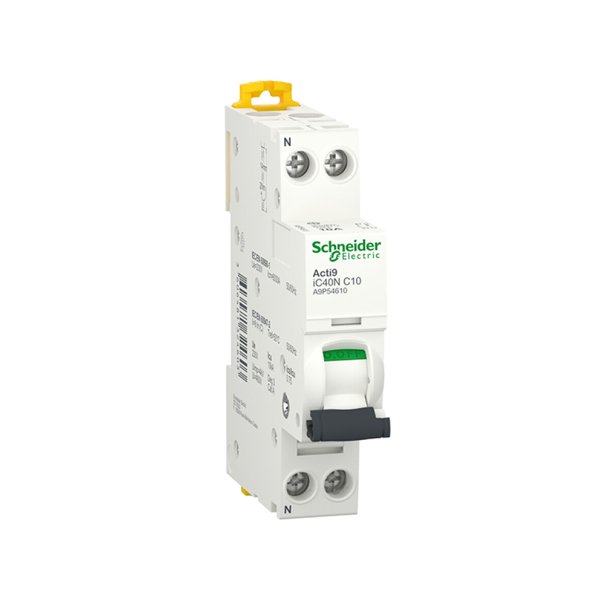 Llave térmica DIN DT40N 1P+N 10A 6kA/10kA - MG2531X 