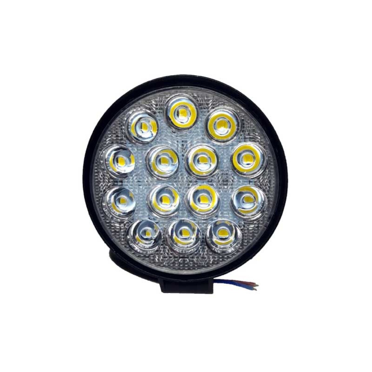 Faro De Led Circular 42 Watts (14 Led*3 Watts) Color Blanco 12v/24v 