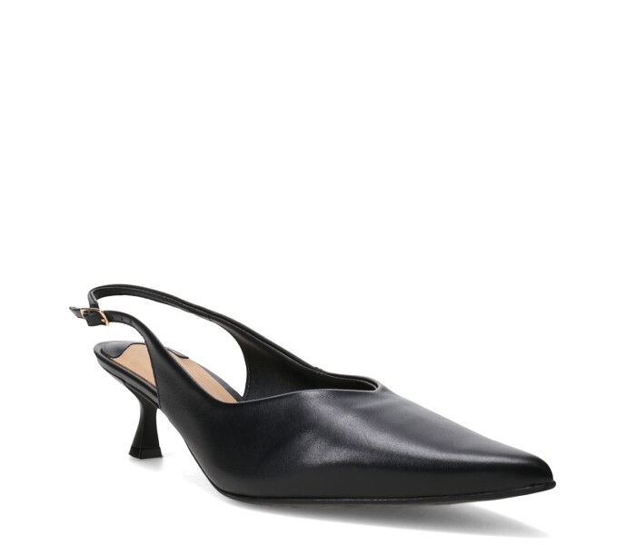 Zapatos de Mujer Bottero En Punta Con Tira Trasera Negro