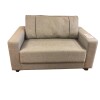 SOFA 2 CUERPOS - TAPIZADO TELA TRAMADA CRUDA CON NEGRO SOFA 2 CUERPOS - TAPIZADO TELA TRAMADA CRUDA CON NEGRO