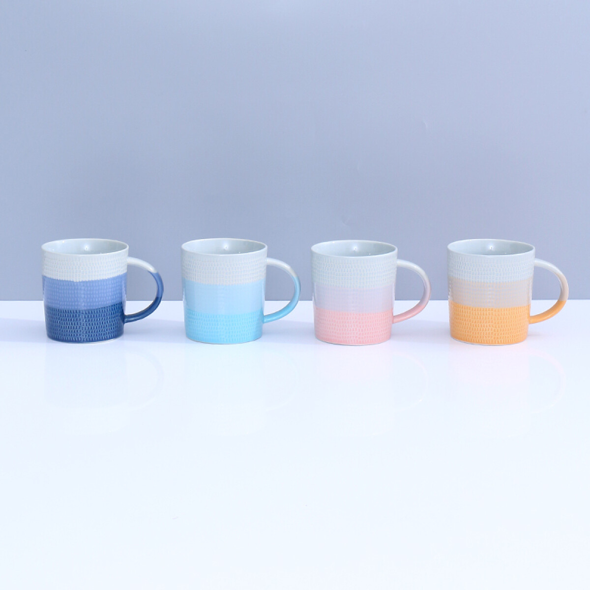 Taza De Cerámica Colores En Contraste - 330ml 