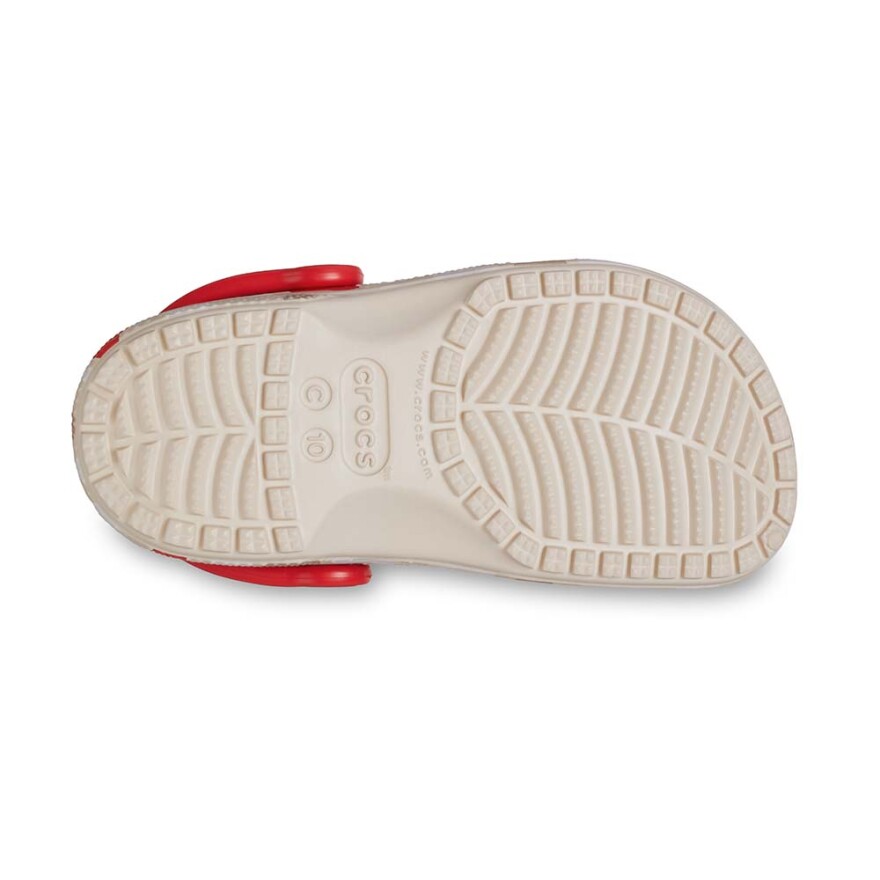 Classic Heart Print Clog T - Niños Sandstone/multi
