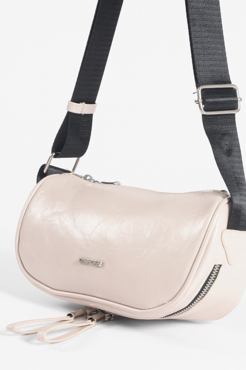 Riñonera doble cierre beige