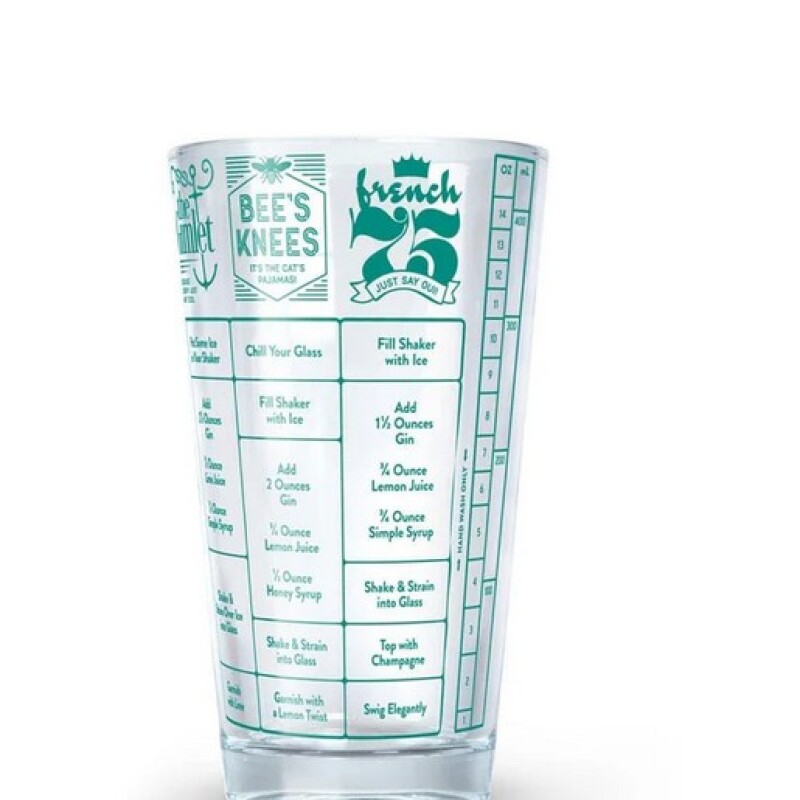 Vaso de vidrio medidor Gin