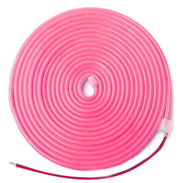 Cinta Neón Led Luces Manguera Tira Flexible 5m Decoración Variante Color Rosado