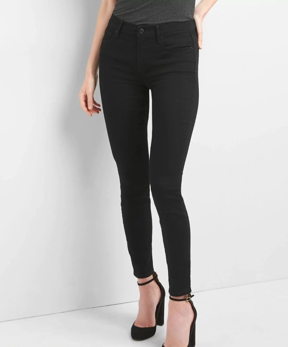 Jean True Skinny Stretch Mujer - True Black V2 
