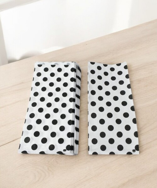 Sobre 40 grs fantasia 16x06x36 cm. - pack x 100 LUNARES NEGROS