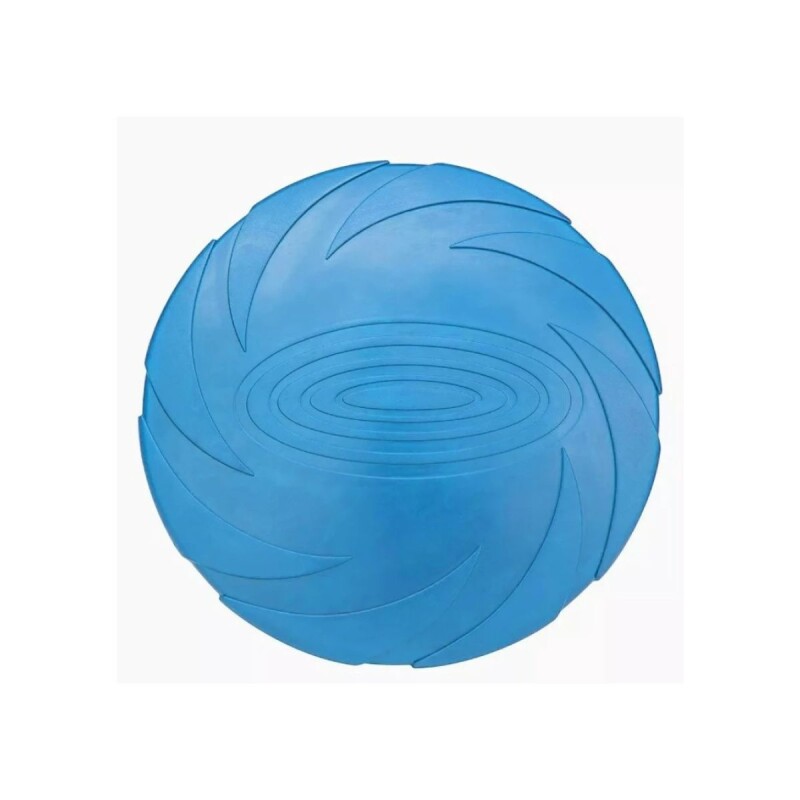 DISCO FRISBEE DE GOMA PARA PERRO. 14 Ø AZUL