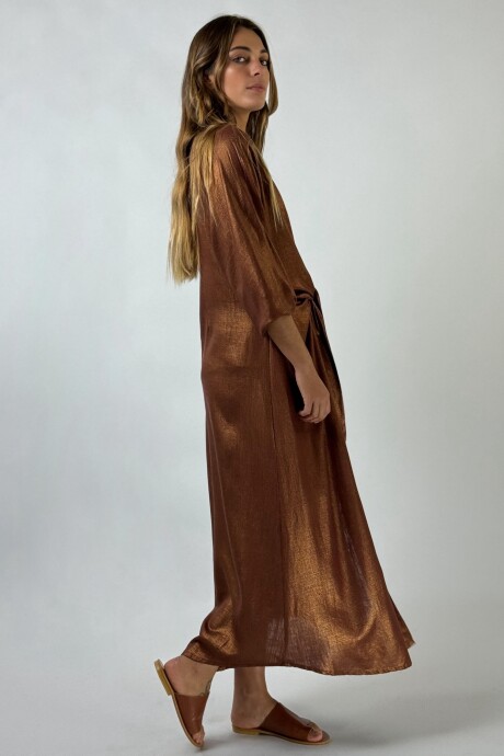VESTIDO COGNAC Cobre
