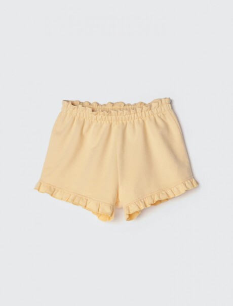 SHORT INFANTIL CON CINTURA ELASTIZADA AMARILLO