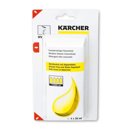 Detergente Karcher concentrado para vidrios 20Ml Detergente Karcher concentrado para vidrios 20Ml
