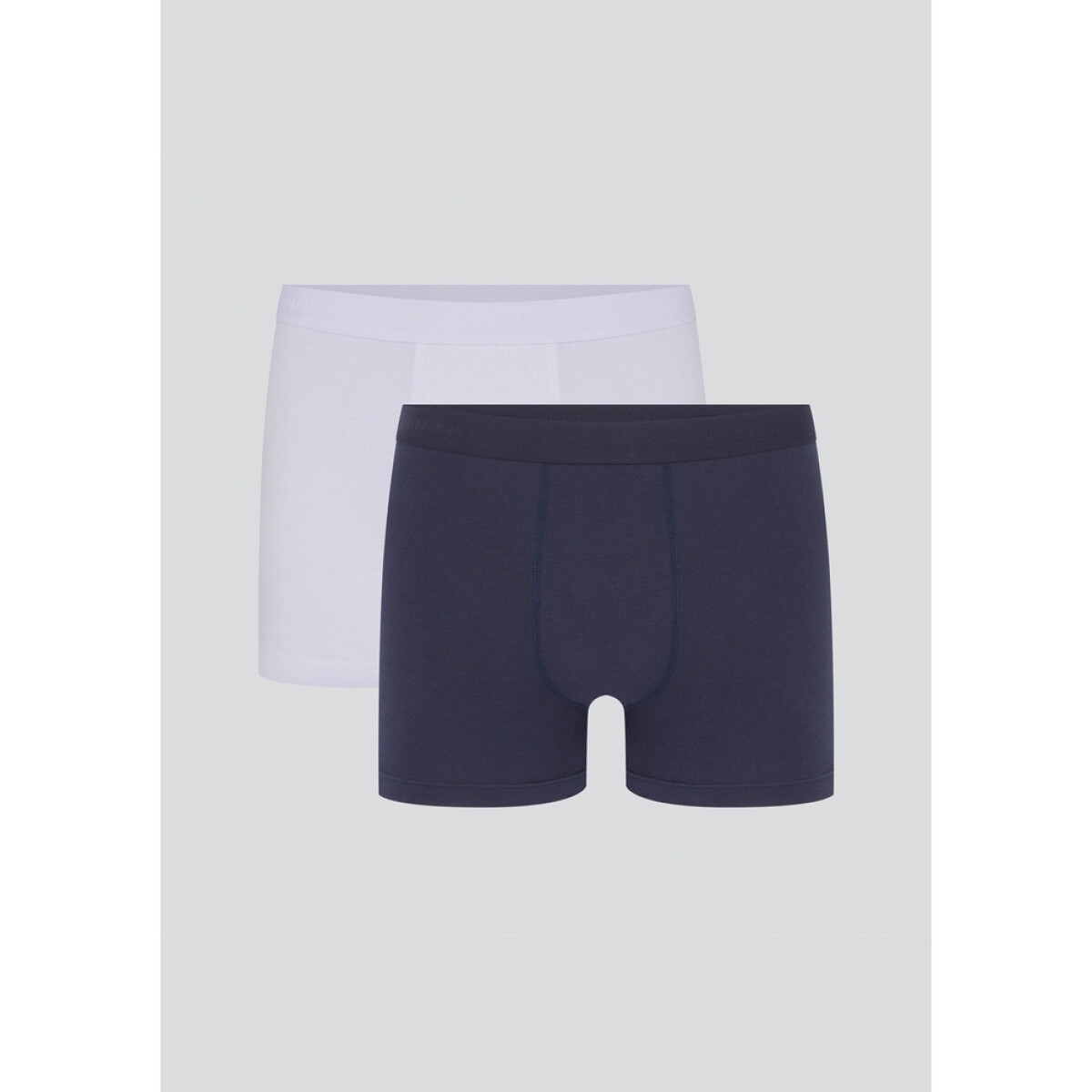 CUECA BOXER MASC - AZUL/BRANCO 