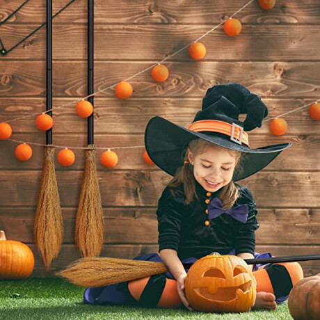 Escoba de bruja mágica decorativa Halloween Sc