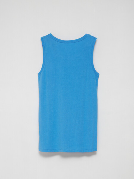 Musculosa sin mangas viscosa Turquesa
