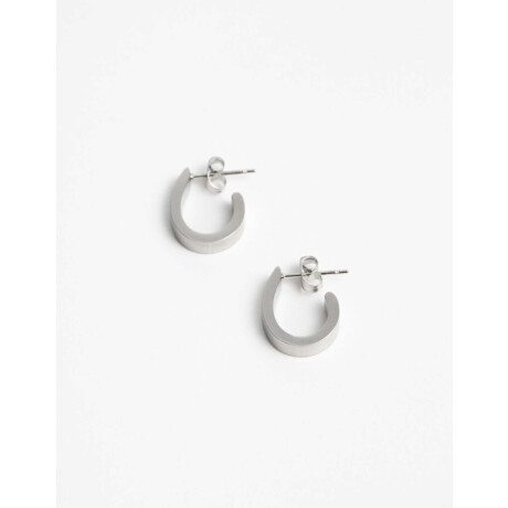 Aros Argollas Metal Plateado