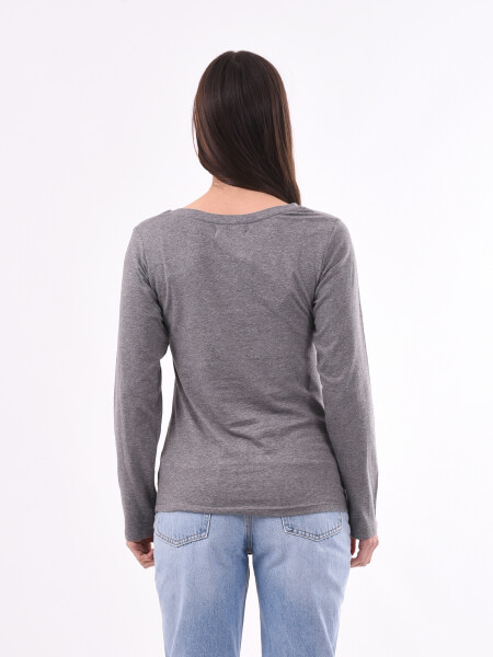 REMERA BÁSICA ENELDO GRIS OSCURO
