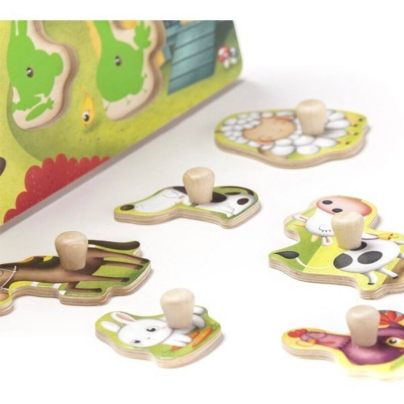 Puzzle Tirador con Sonidos Granja- Eureka Puzzle Tirador Con Sonidos Granja- Eureka