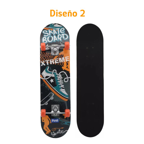 Skate Varios Estampas 78x20Cm Princip/Interm Jovenes/Adultos Skate Varios Estampas 78x20cm Princip/interm Jovenes/adultos